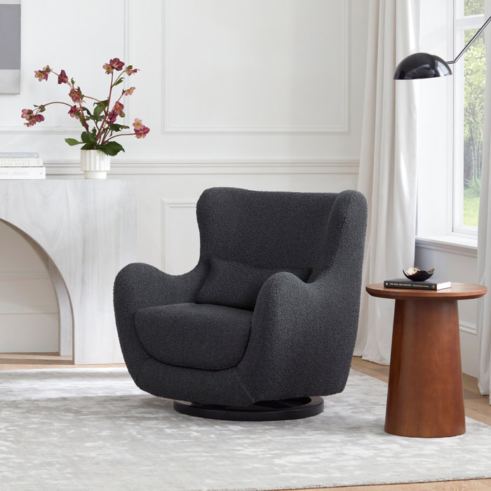 Nursery Works Solstice Swivel Glider in Boucle Wayfair